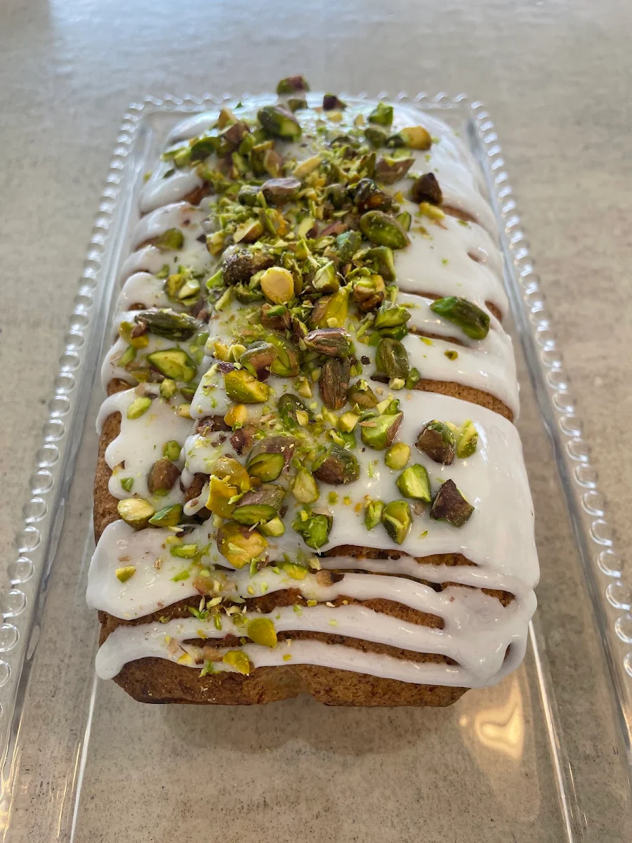 Lemon Pistachio Loaf Vegan
