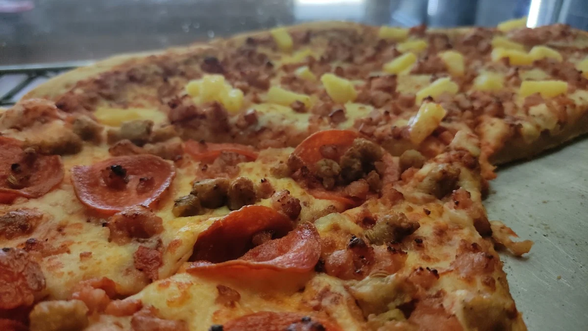 Half Meatlover and Half Hawaiian Pizza