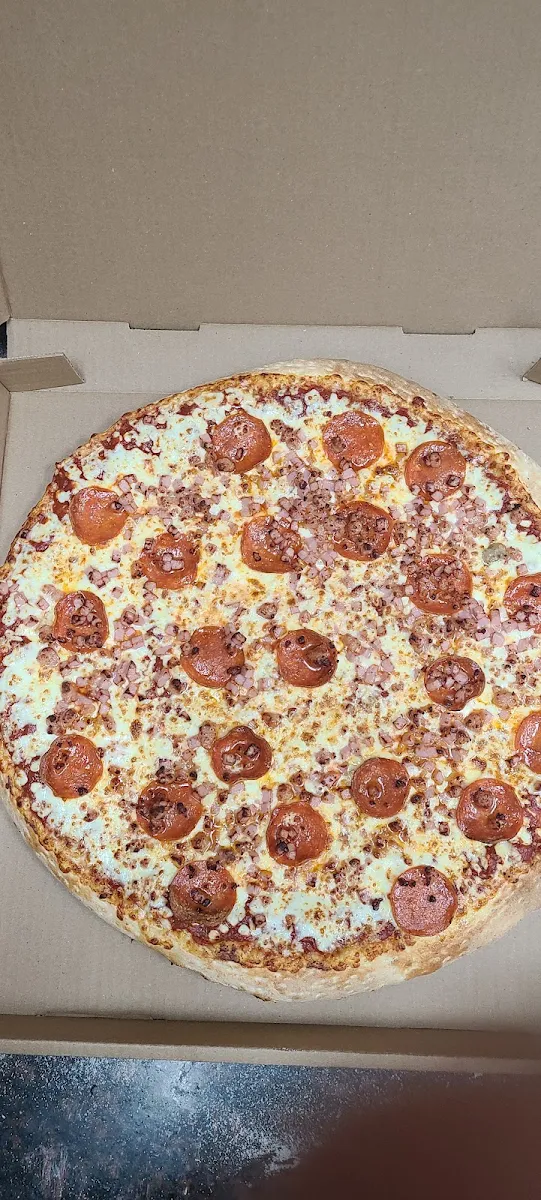 Pepperoni Ham Extra Cheese Pizza