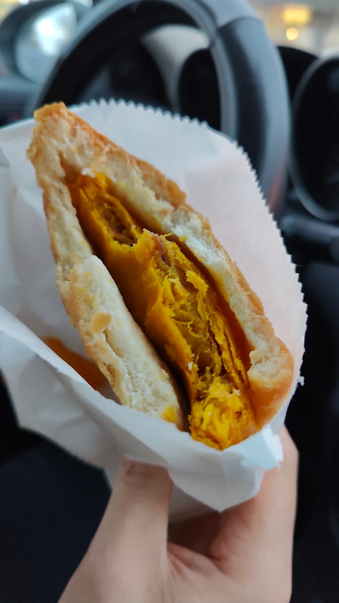 Chicken Patty on Coco Bread