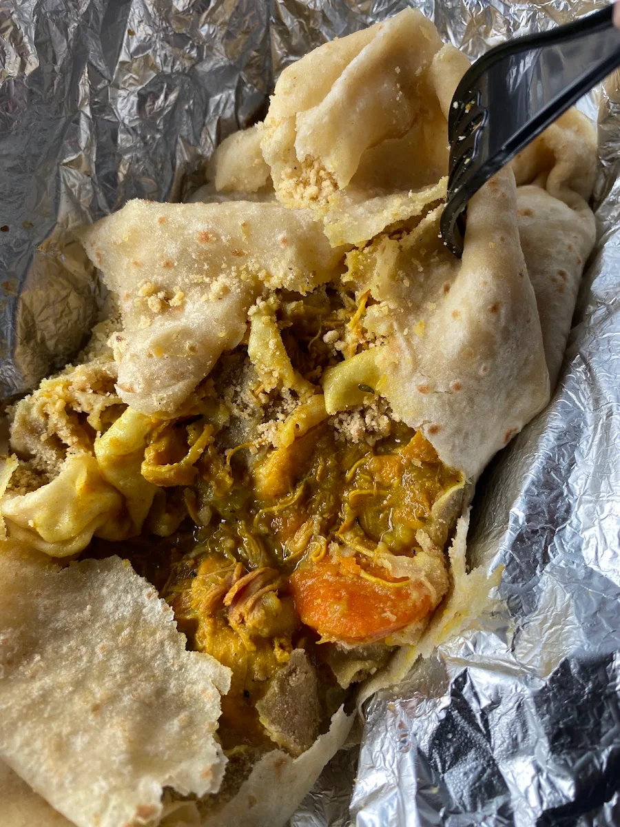 Curry Chicken Roti