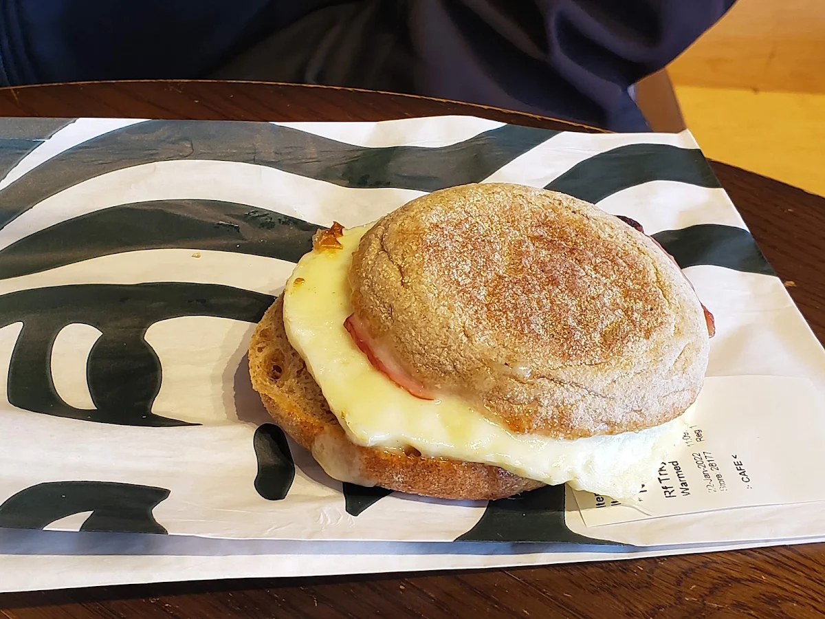 Bacon Style Turkey and Egg White Breakfast Sandwich