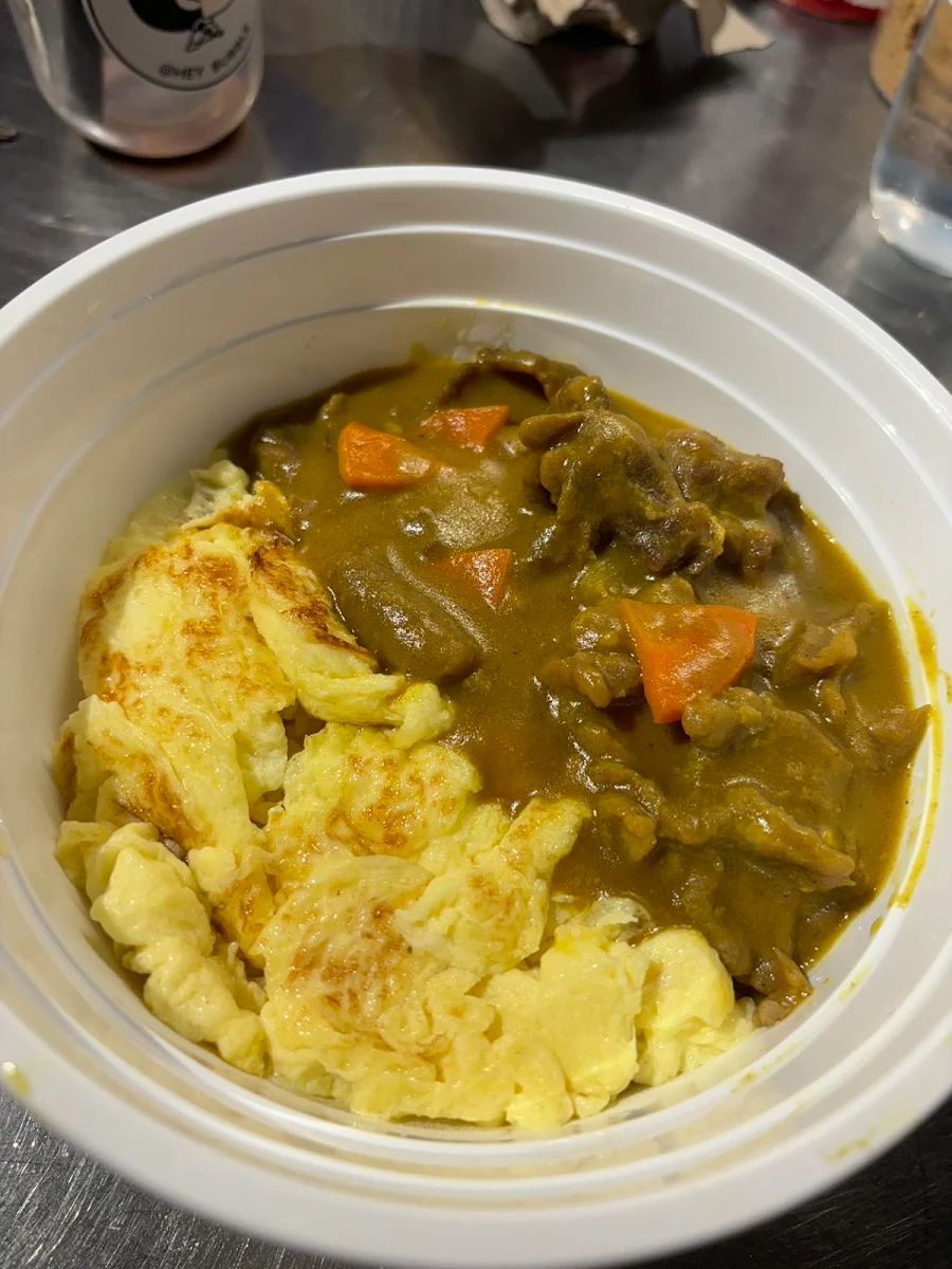 Curry Beef Scrambled Egg Rice