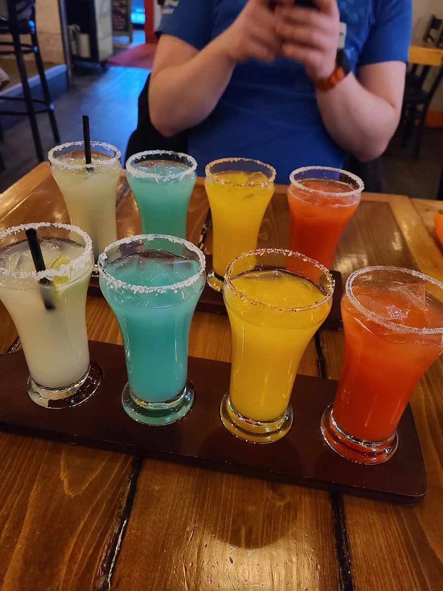Mango Margarita Strawberry Margarita Regular Marguerita and House Margarita