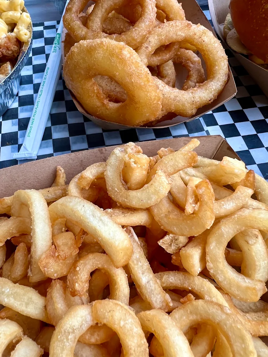 Curly Fries and Onions Rings