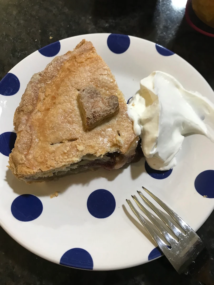 Apple Pie with Homemade Whipped Cream