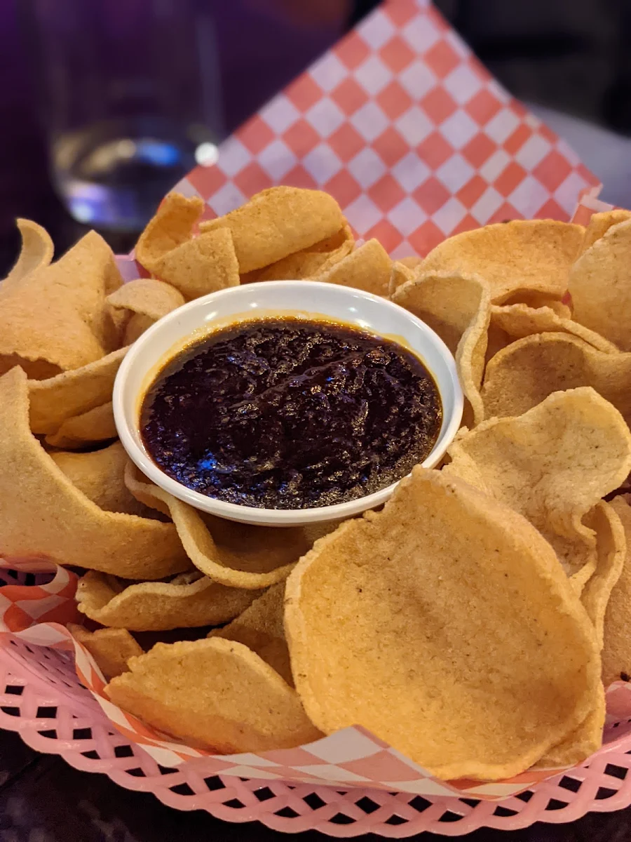 Shrimp Chips and Tamarind Sauce