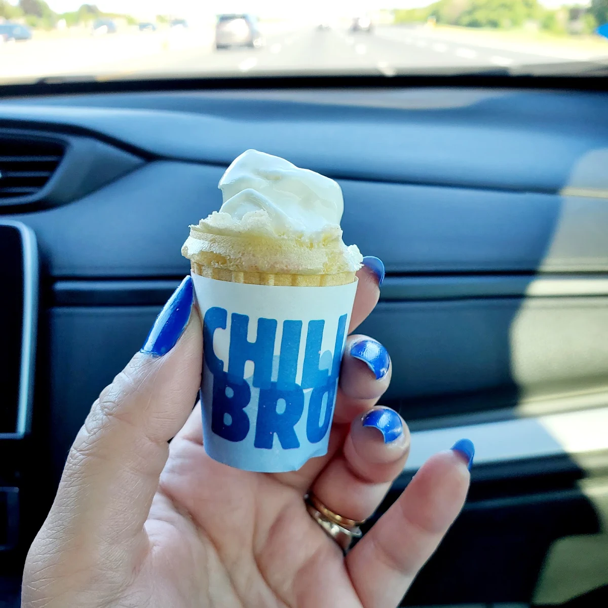 Vanilla Ice Cream Cone Chill Bro