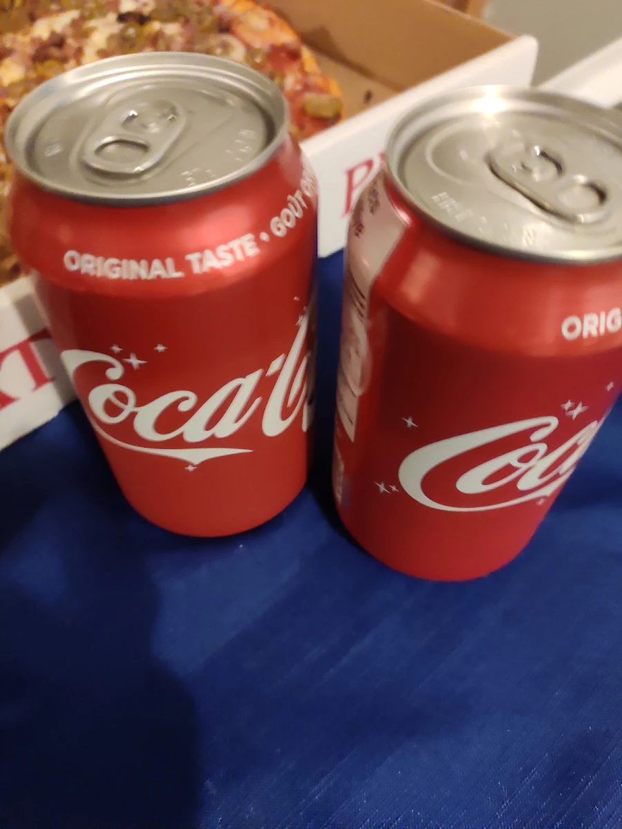 Pizza with Coke