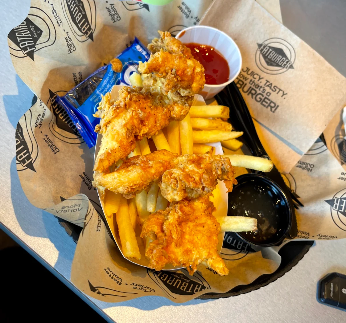 Chicken Strip Basket of Fries