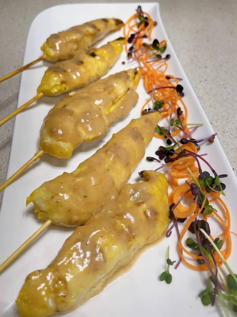 Chicken Satay, Thai Corner Restaurant & Bakery