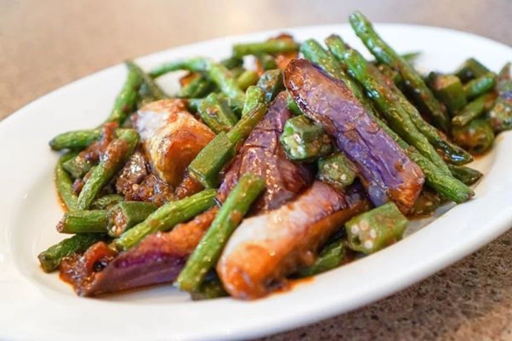 Greenbean and Egg Plant
