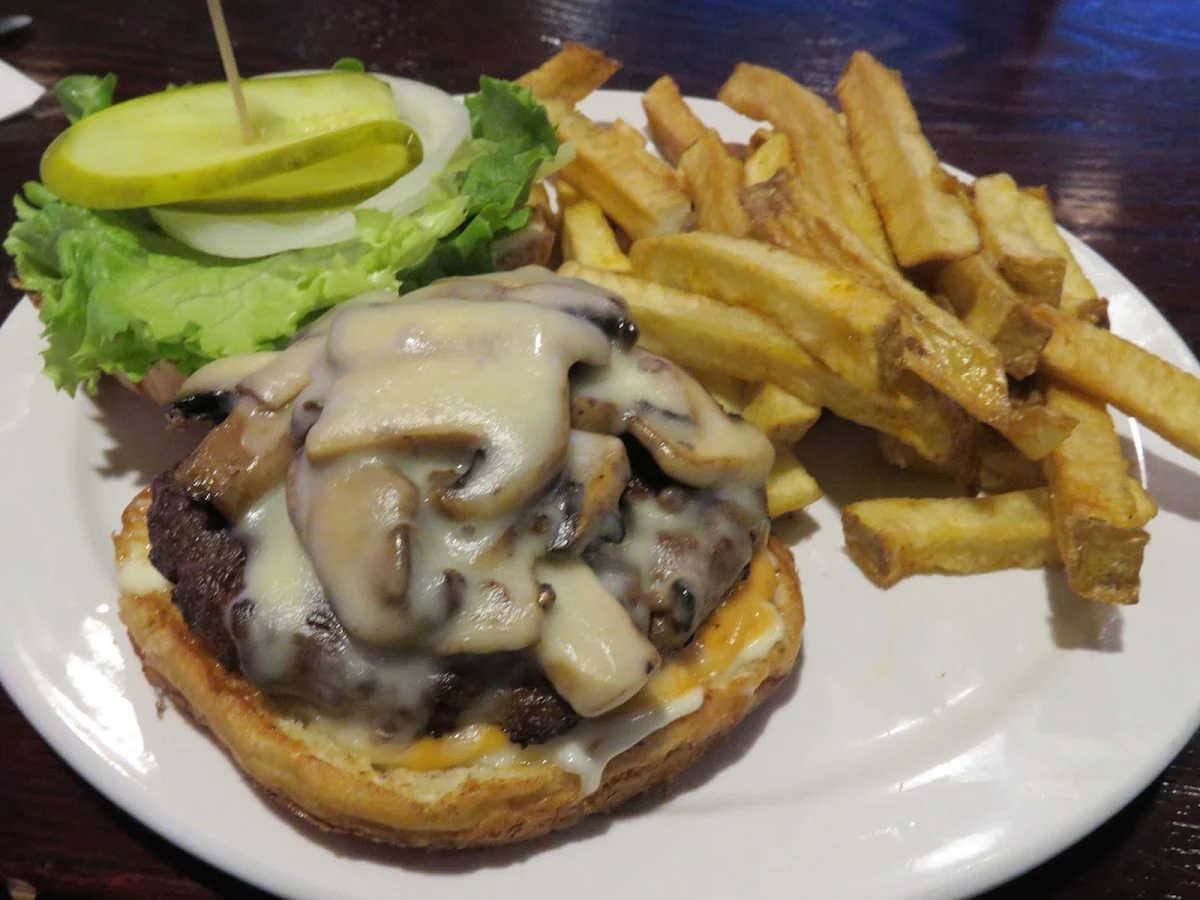 Mushroom Swiss Burger
