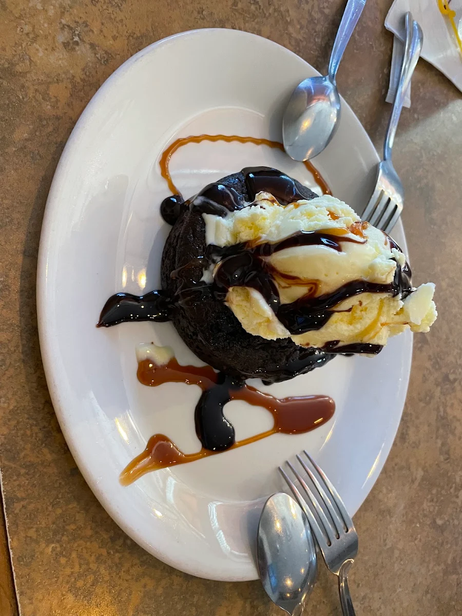 New Molten Chocolate Cake & Ice Cream