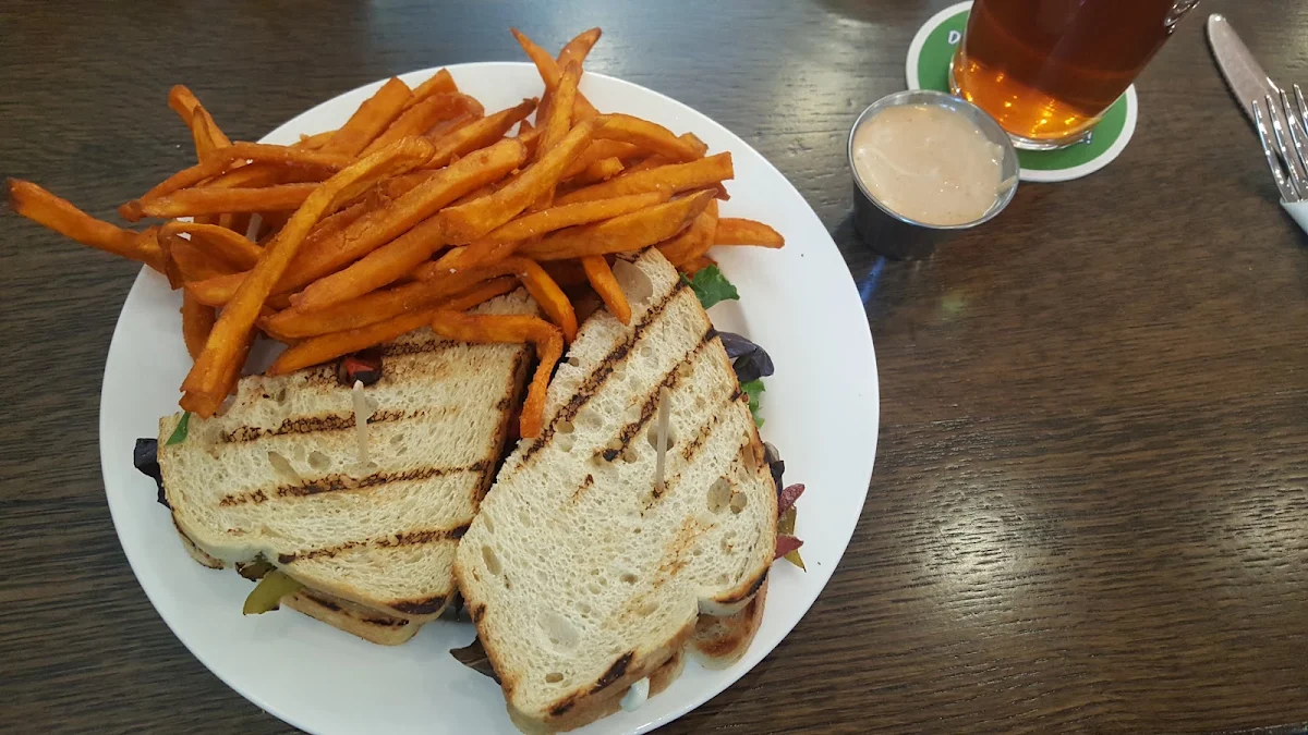 Sweet Potato Fries with Duck Club