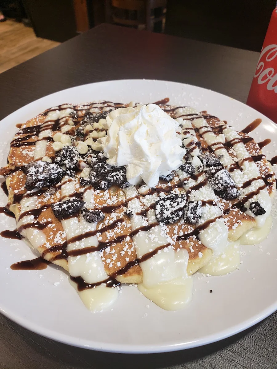 White Chocolate Oreo Pancakes