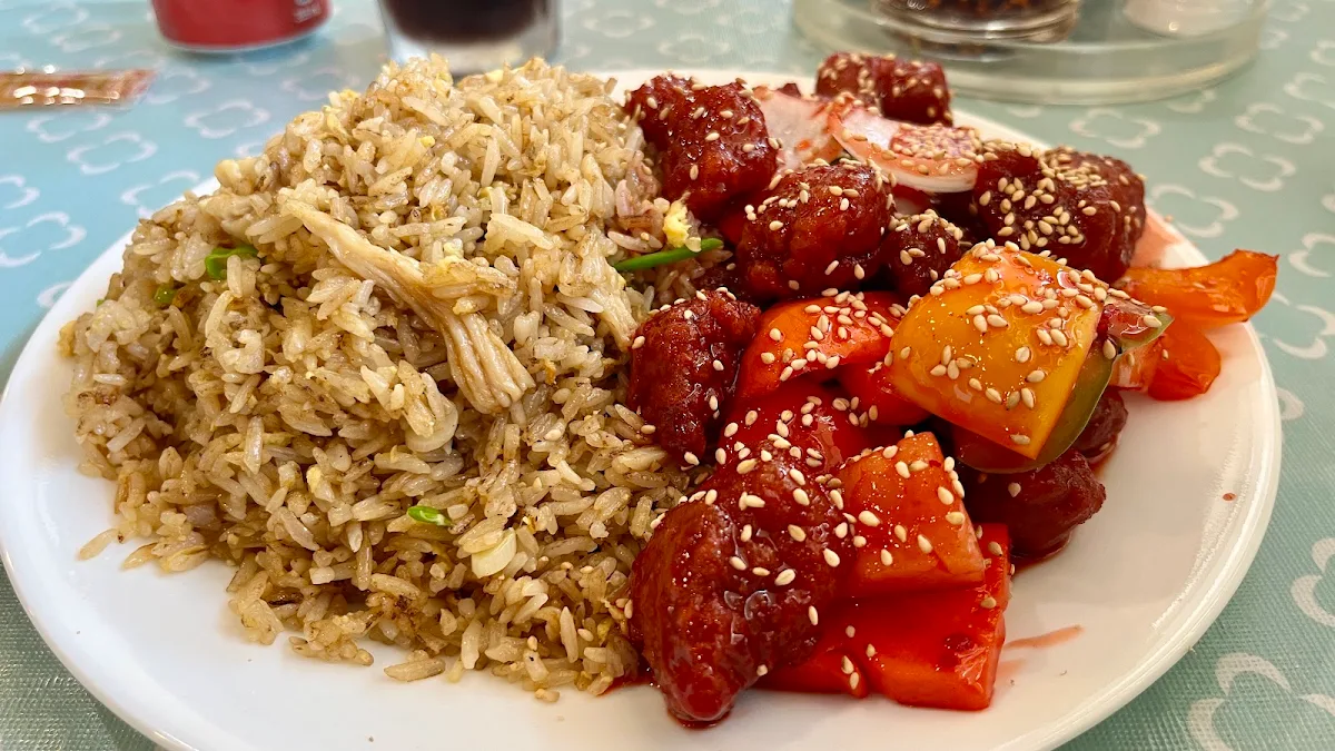 Fried Rice and Sweet & Sour Pork