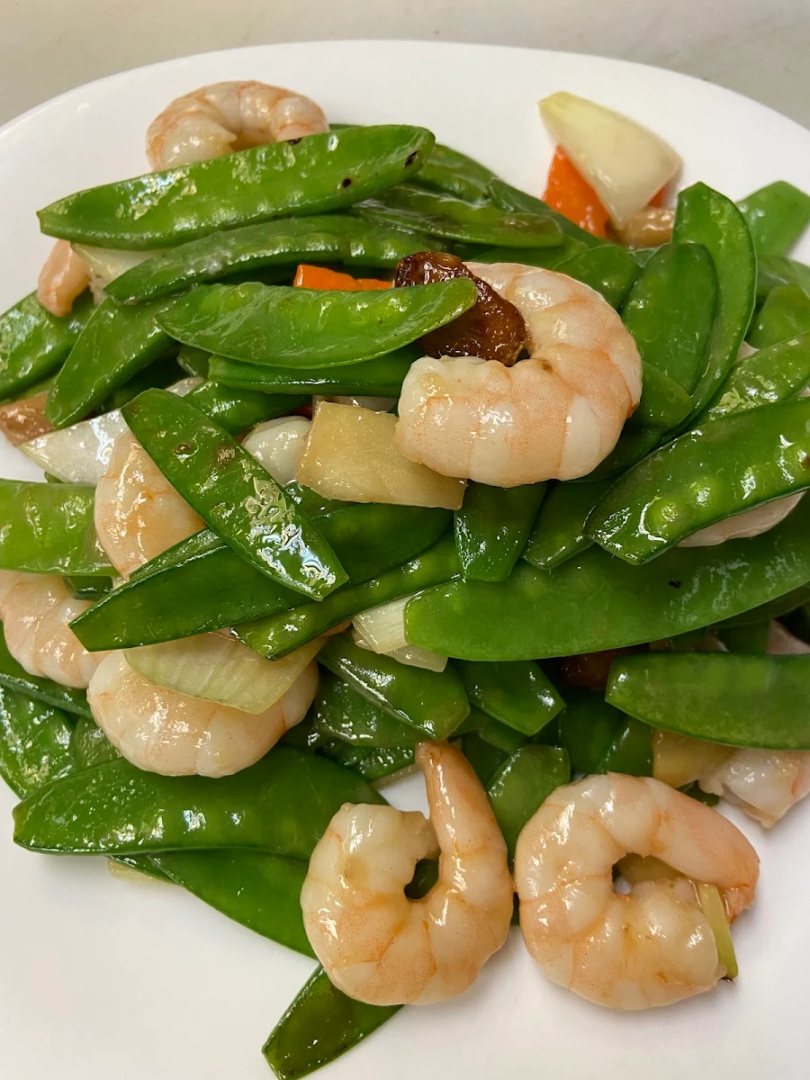 Prawns with Snow Peas
