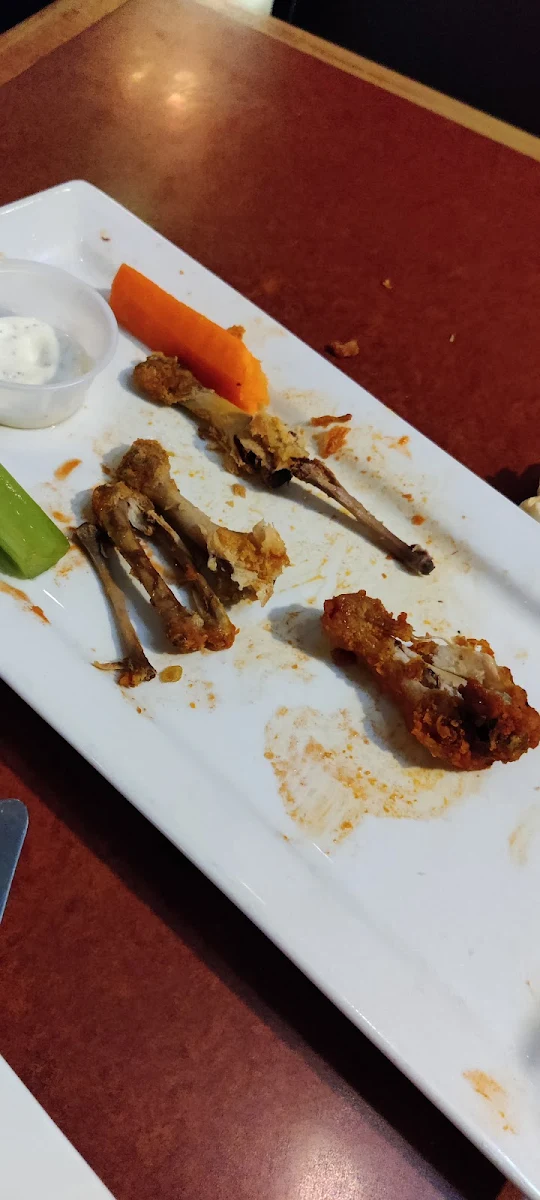 It Was Spicy Chicken Wings with Fries
