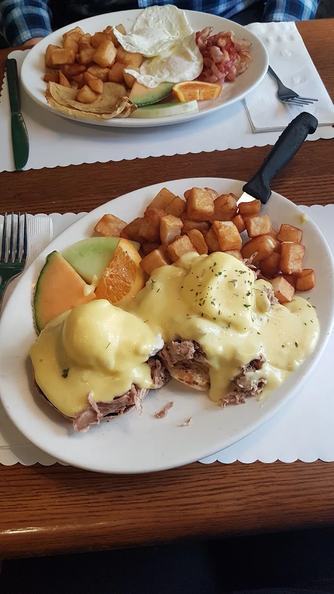 Duck Confit Eggs Benedict