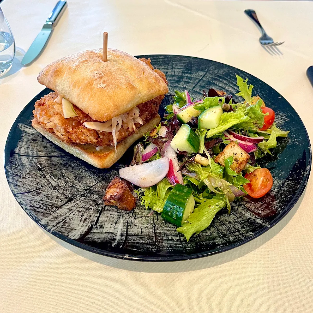 Crispy Buttermilk Chicken Ciabatta