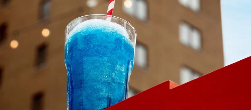 Slush À la Framboise Bleue
