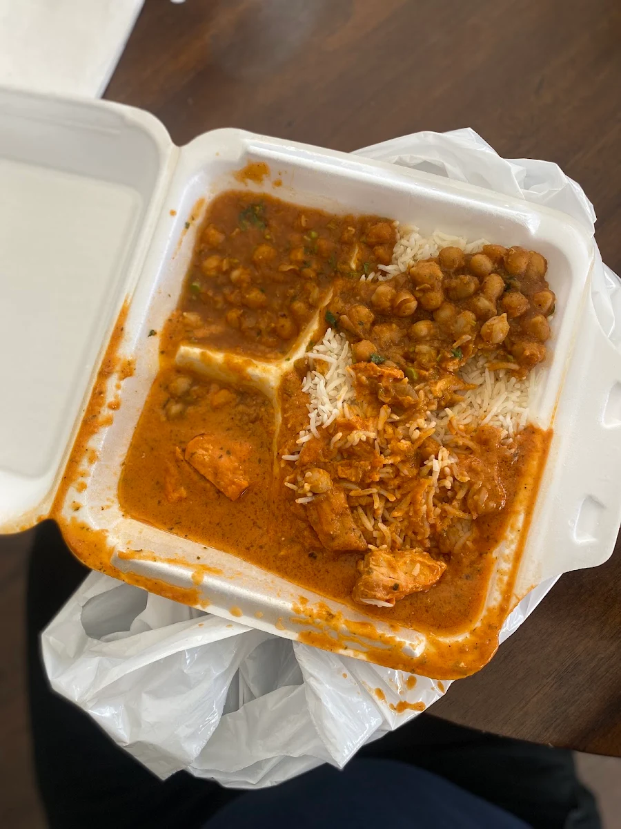 Butter Chicken Channa Masala Rice