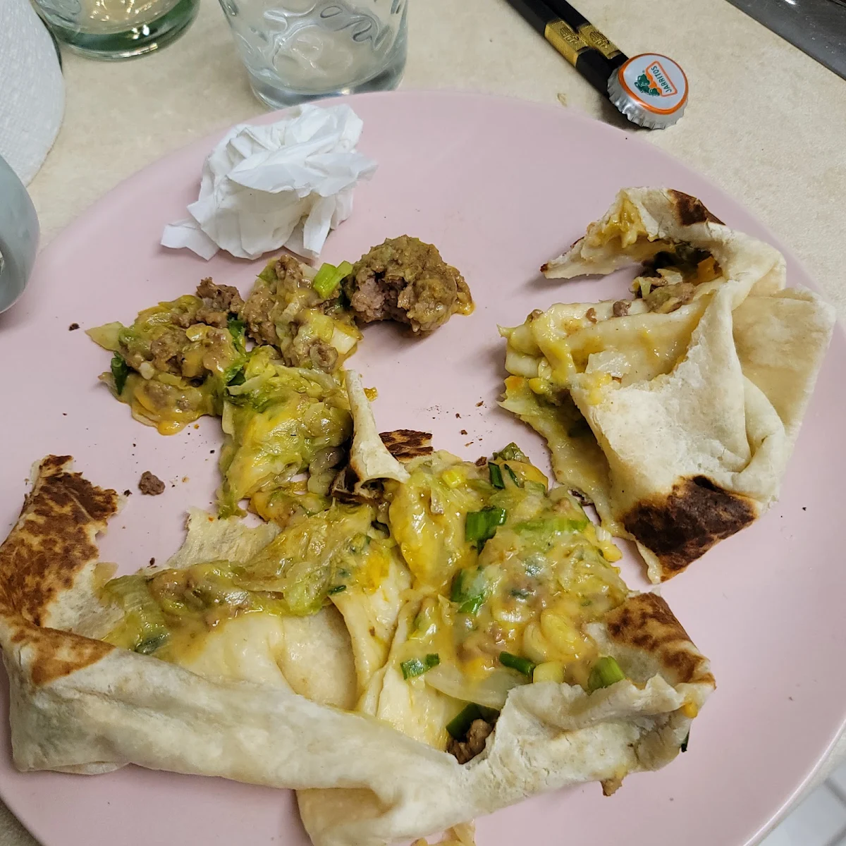 Big Ground Beef Burrito I Didnt Eat It They Forgot to Add Meat
