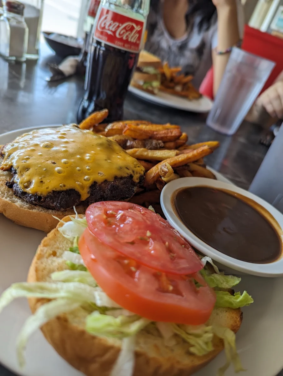 Cheese Burger and Fries