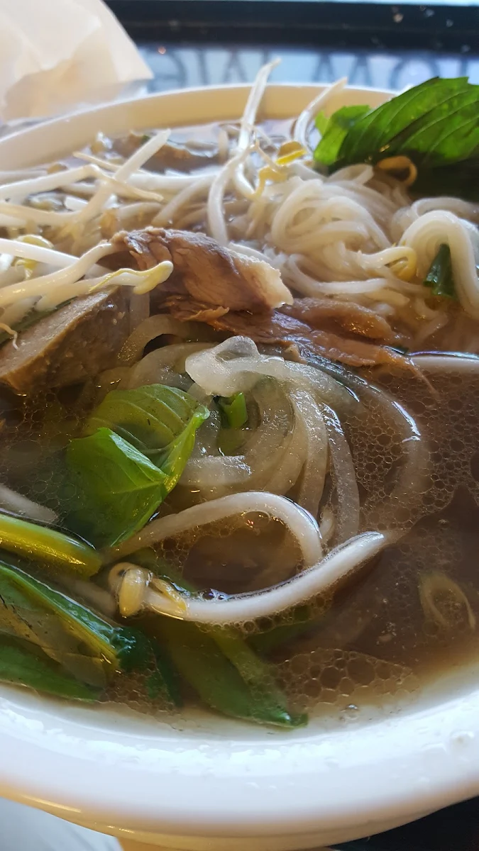 Galaxy Beef Combination with Rice Noodle in Soup