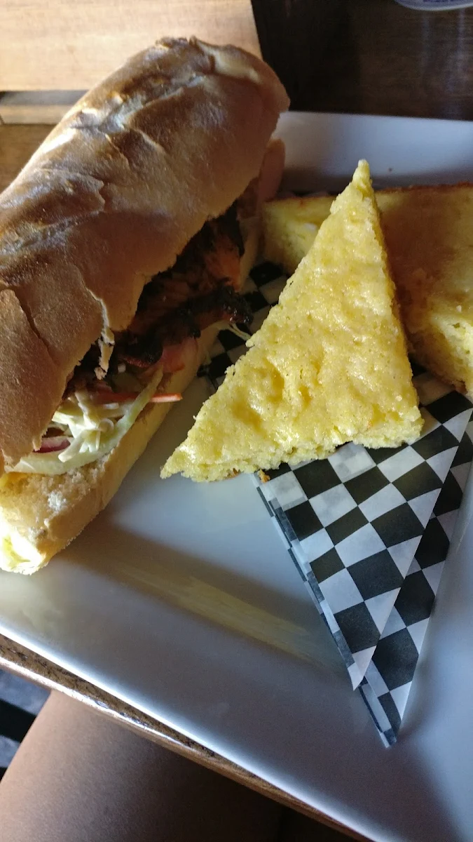 PO Boy with Cornbread