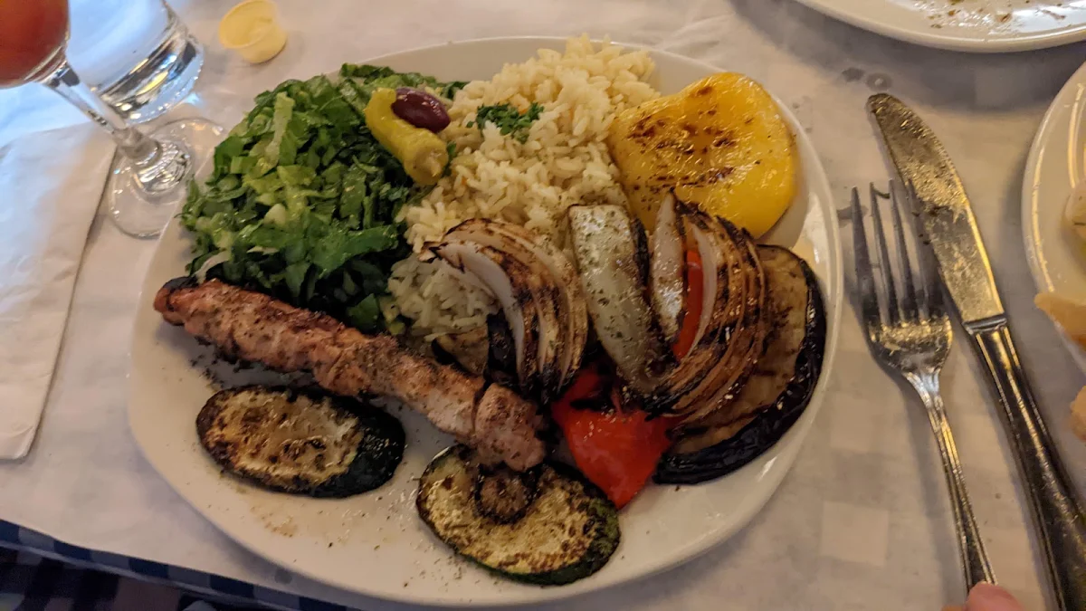 Chicken Souvlaki Platter