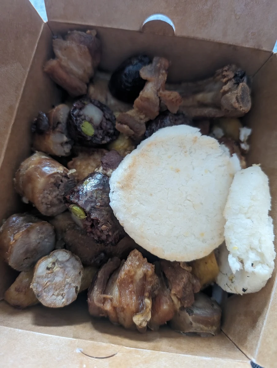 Pork Sausage Blood Sausage Plantains