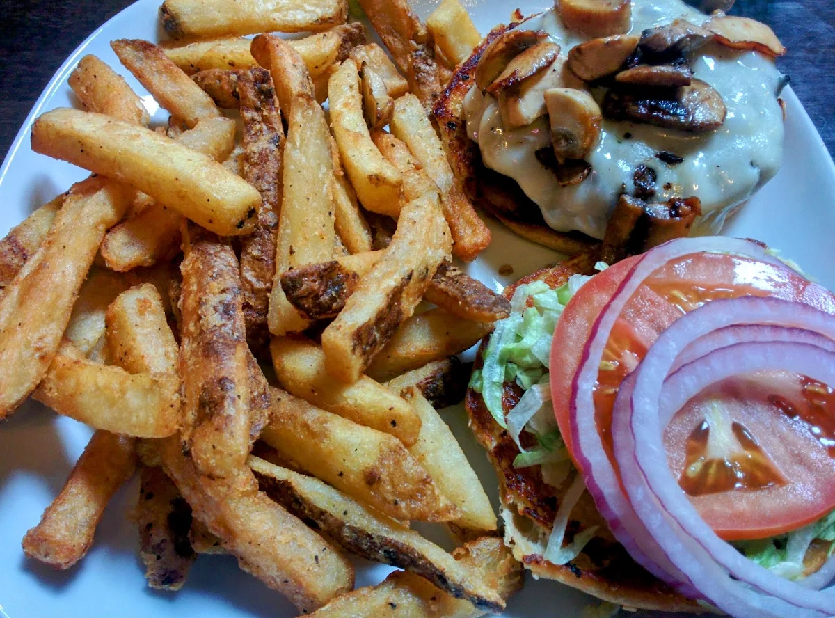 Mushroom Swiss Burger