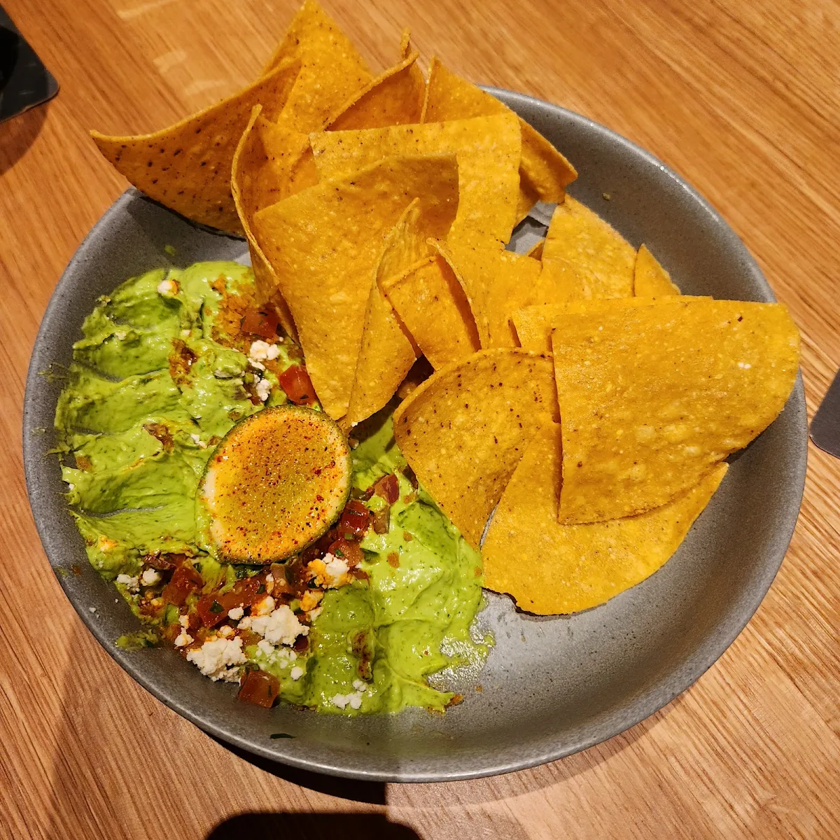 Tortilla Chips with Avocado Dip