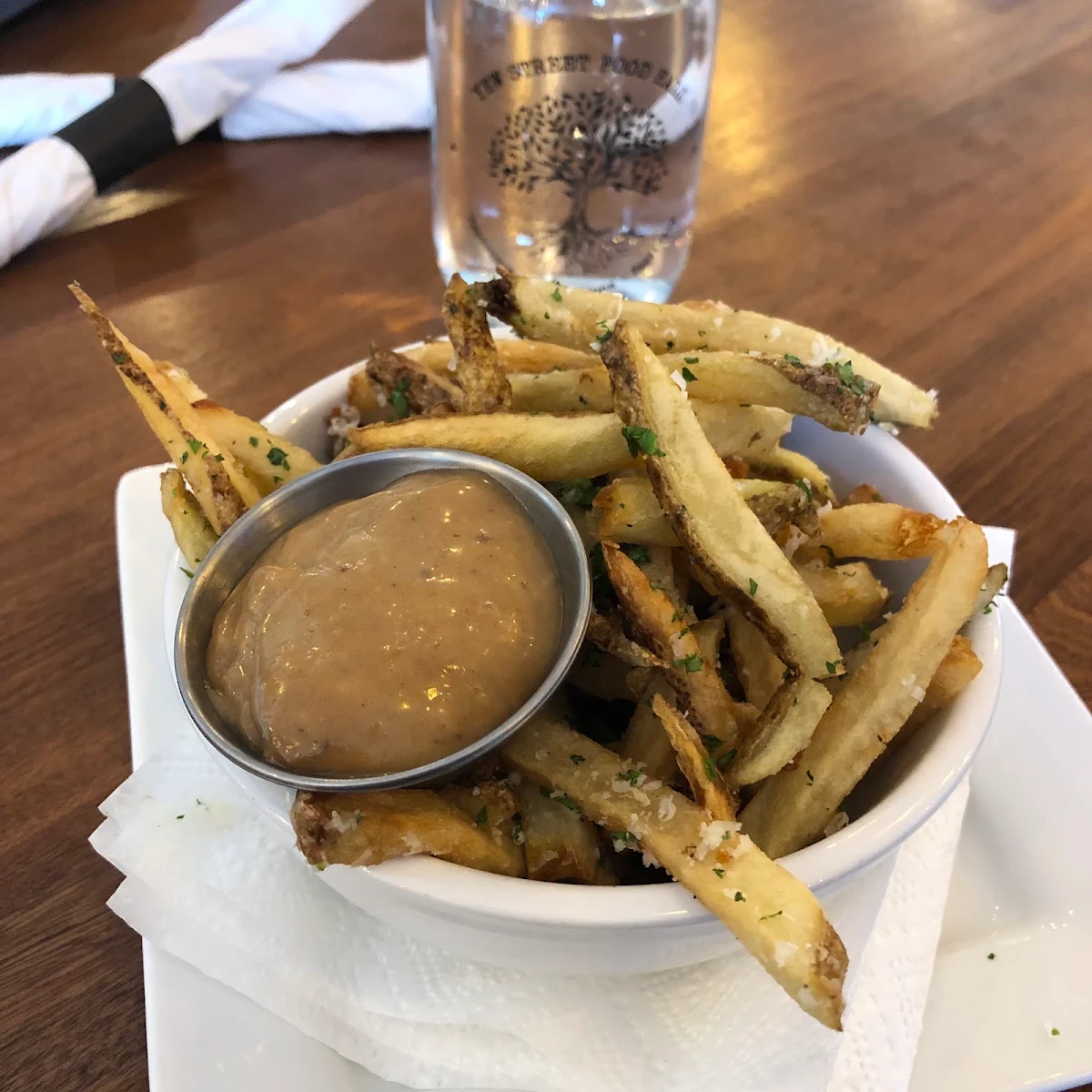French Fries and Dipping Sauce