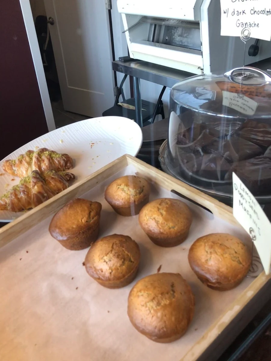 Pistachio Croissant Lemon Poppy Seed Muffins Chocolate Brownies