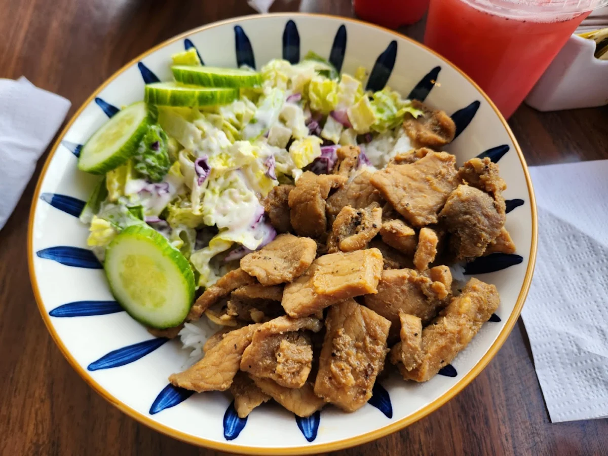 Plain Pork BBQ Rice Bowl