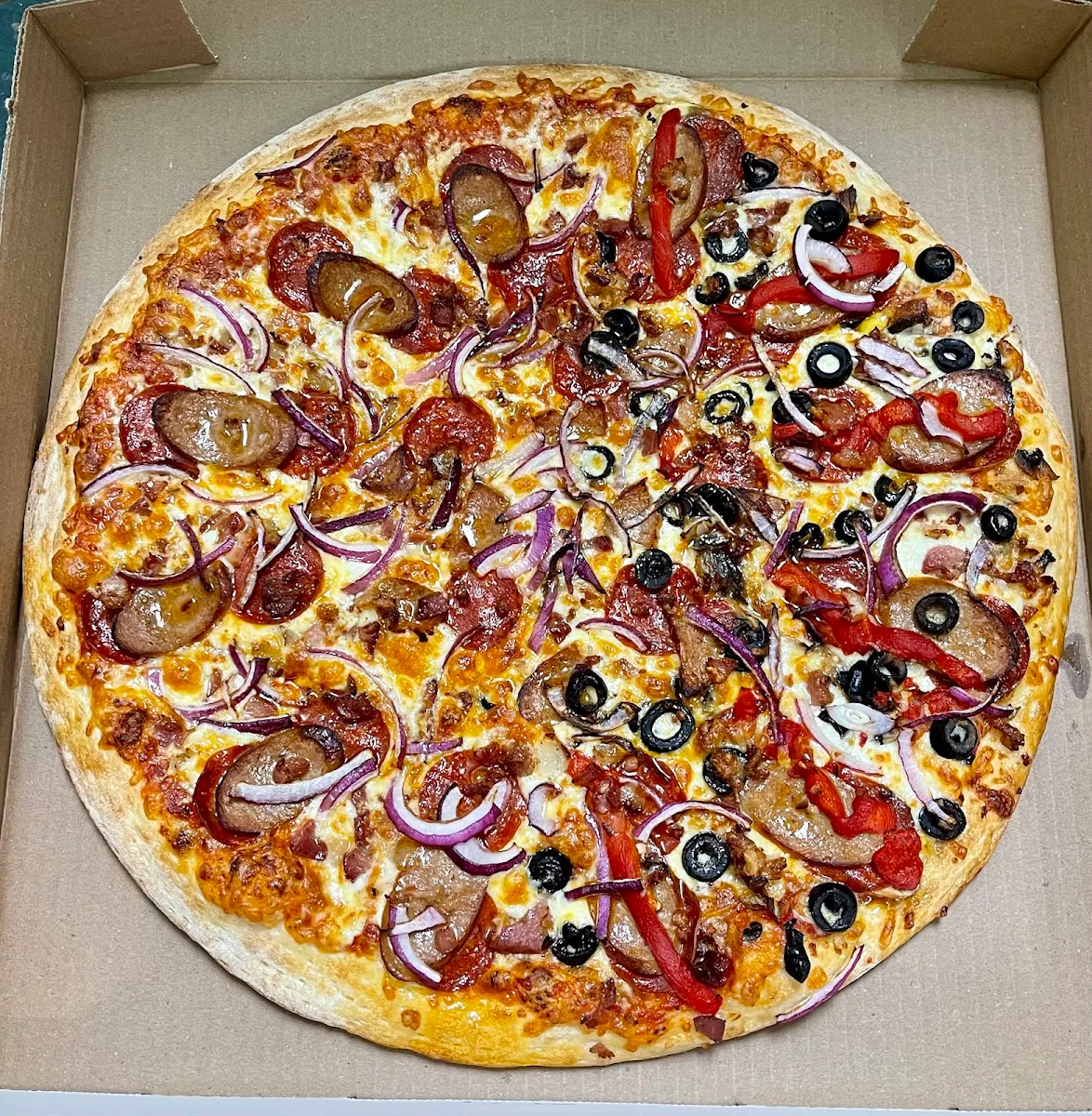 Italian Sausage Spicy Chicken Black Olives