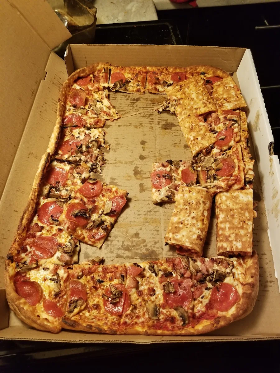 A Smashed Up Pizza