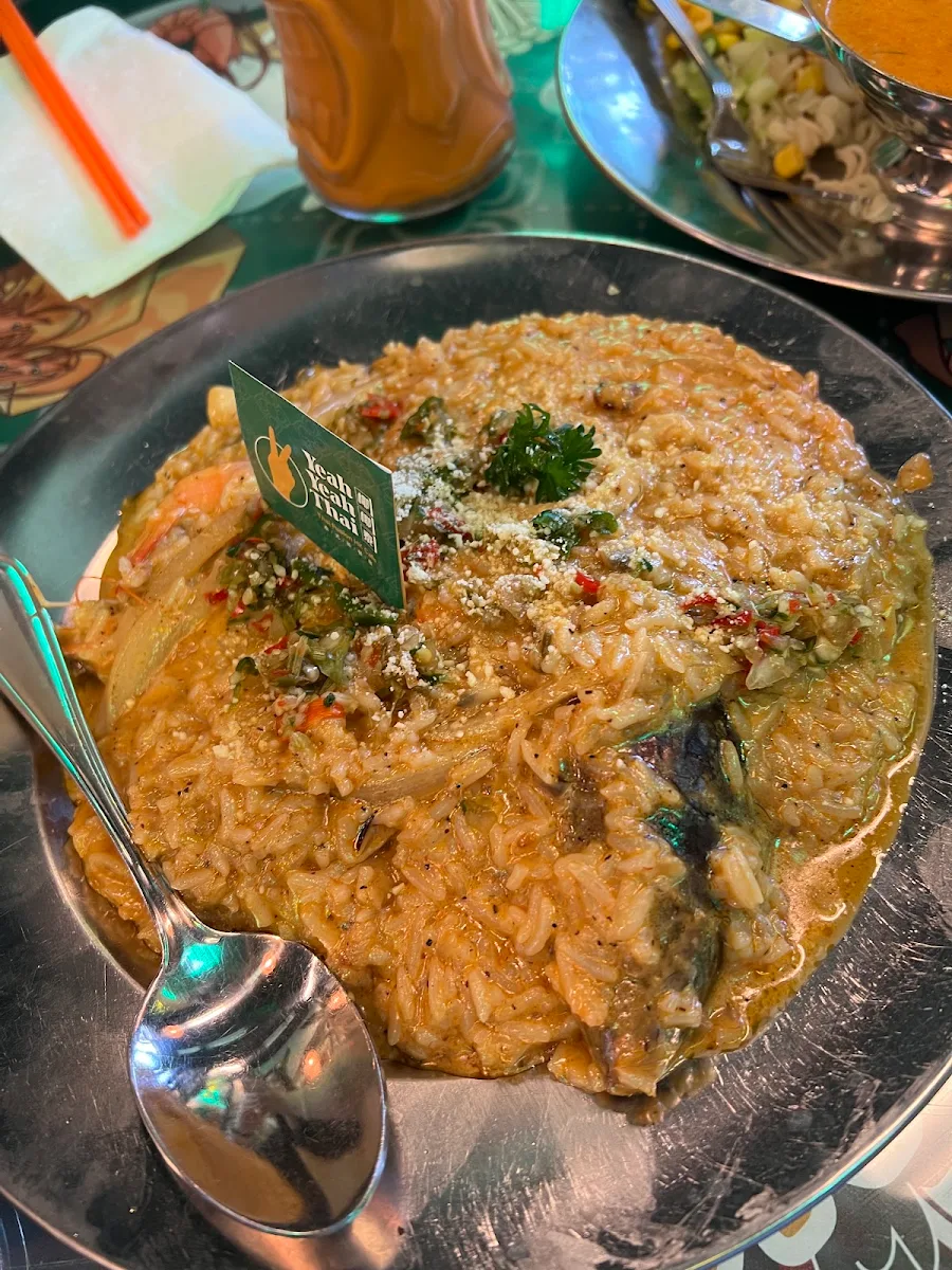 Tom Yum Seafood Risotto with Cheese