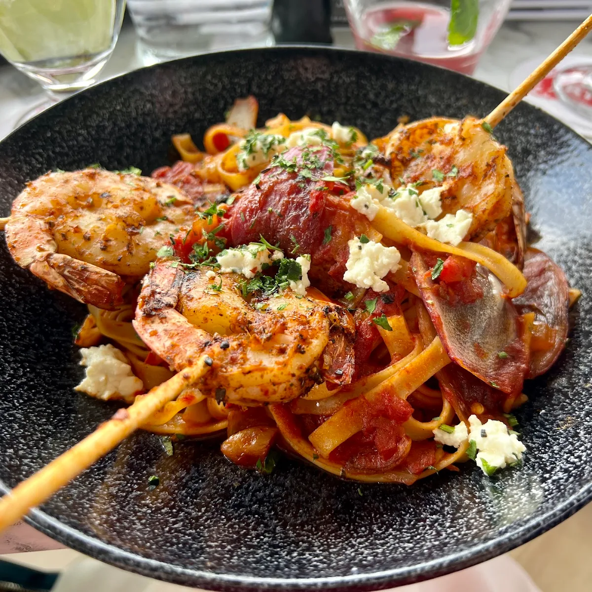 Shrimp Fettuccine Pasta
