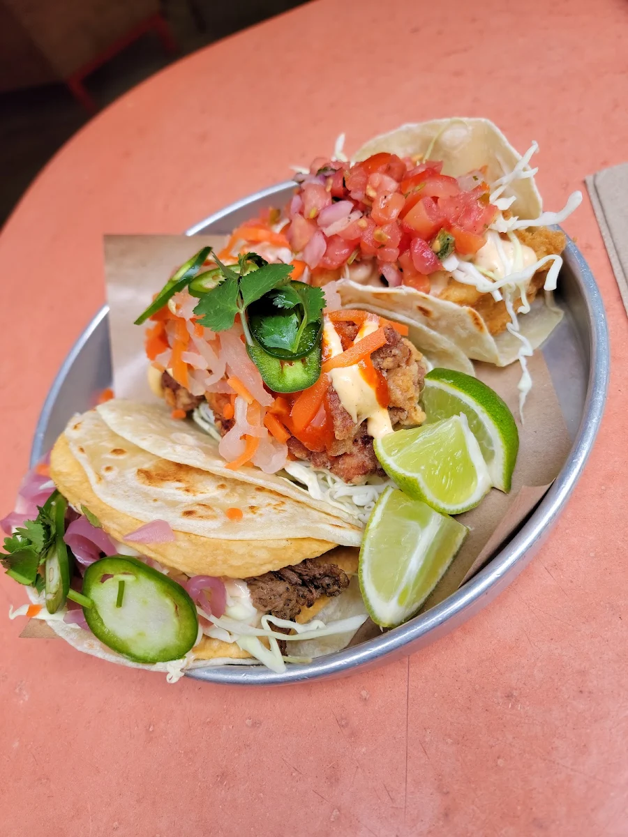Fish Chicken Beef Taco