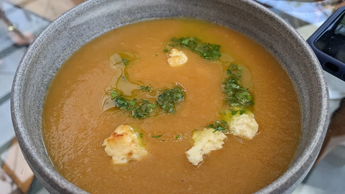 Tomato Soup with Homemade Feta