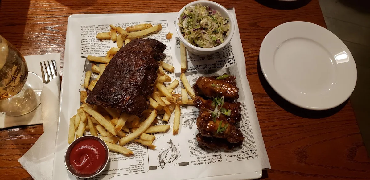 Ribs and Wings and Fries