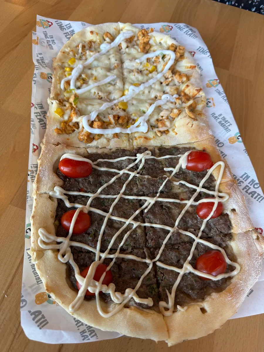 Beef and Chicken Flatbread