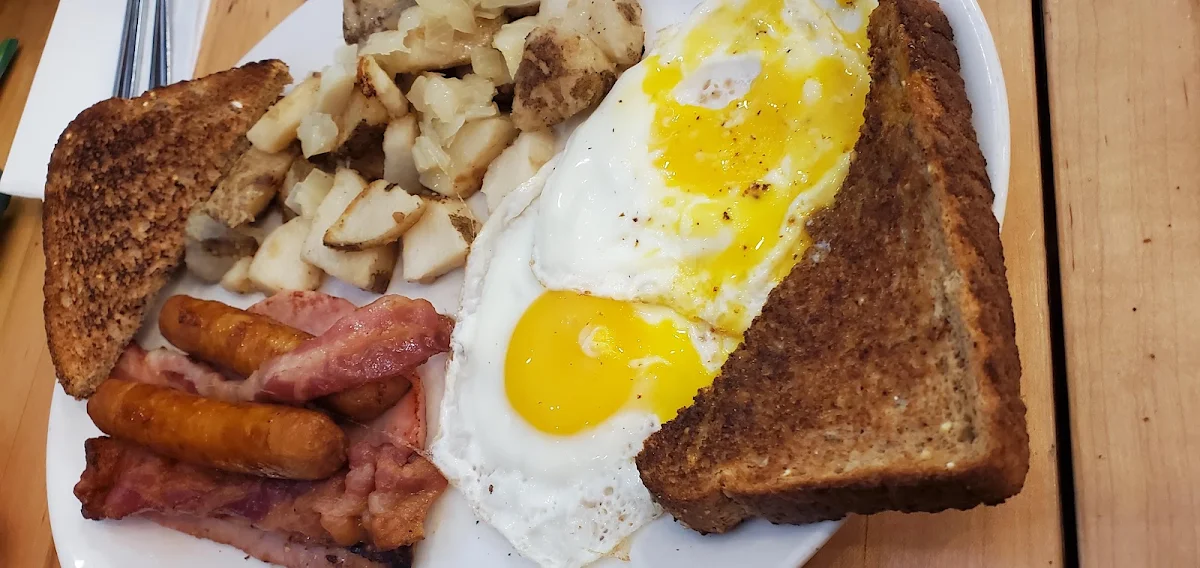 Eggs and Bacon Ham or Sausage Biscuit