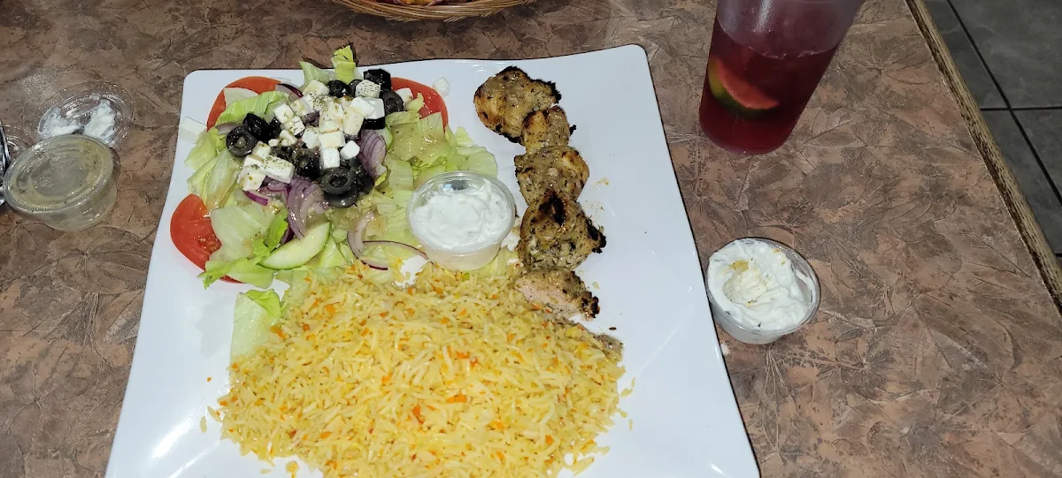 Chicken Souvlaki Platter