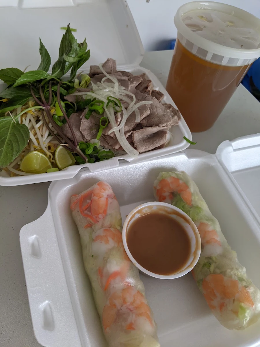 Beef Pho and Summer Rolls