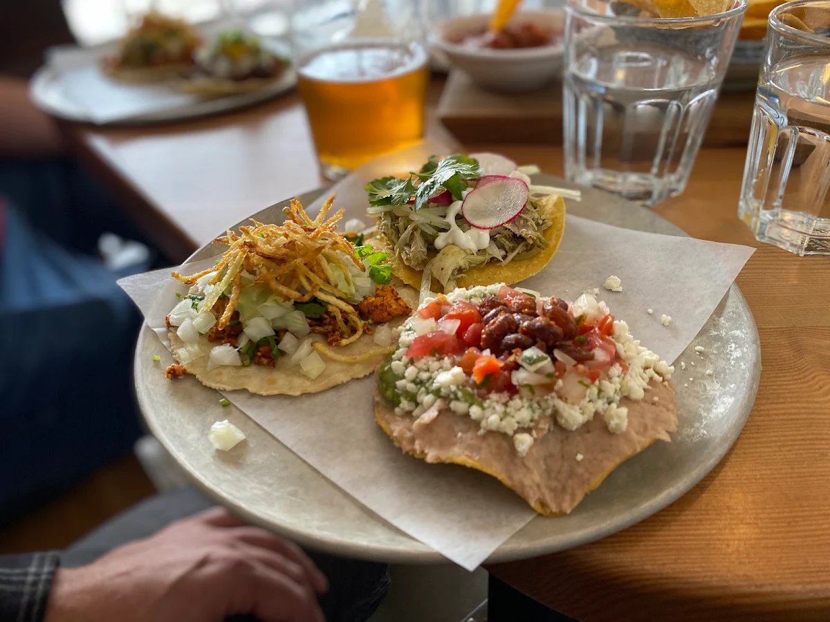 Beef Brisket Tacos and Chicken Tacos